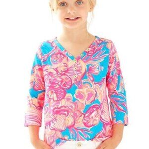 Lilly Pulitzer girls mini palmetto tunic top size large NWT in Fan Tastic